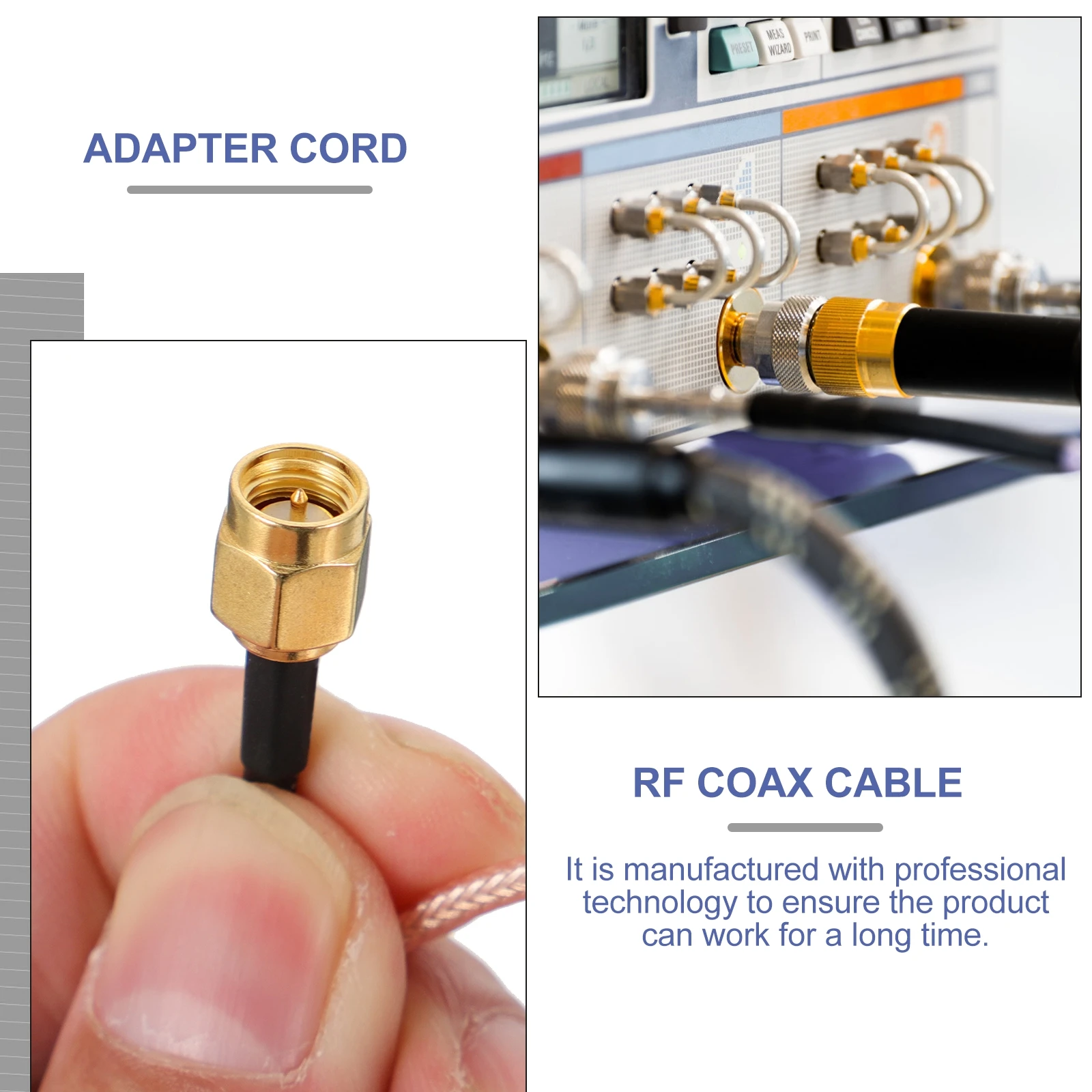 SMA to Female Cable Connector Golden Plug Jumper Wire Antenna Adapter Cord for Router Signal
SMA to Female Cable Connector Golden Plug Jumper Wire Antenna Adapter Cord for Router Signal