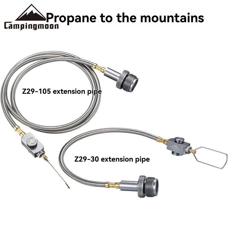 CAMPINGMOON Z29-105 Propane to Mountain Extension American Outdoor Stove Spray Gun Using Mountain Gas Tank Connection Pipe
CAMPINGMOON Z29-105 Propane to Mountain Extension American Outdoor Stove Spray Gun Using Mountain Gas Tank Connection Pipe