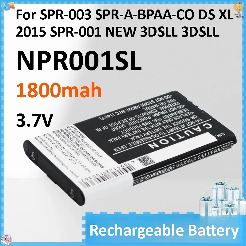 5PCS Game Console Battery for Nintendo:SPR-003,SPR-A-BPAA-CO,DS XL 2015,SPR-001,NEW 3DSLL,3DSLL,--1800mAh/6.66Wh
5PCS Game Console Battery for Nintendo:SPR-003,SPR-A-BPAA-CO,DS XL 2015,SPR-001,NEW 3DSLL,3DSLL,--1800mAh/6.66Wh