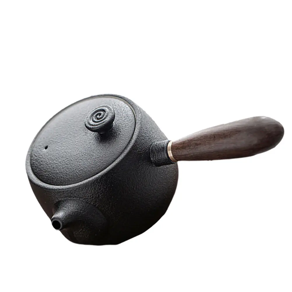 1pc Black Pottery Teapot Vintage Simple Smooth Texture Pure Color Perfect Size Hand Painted Elegant Cooking Tea Maker Retro
1pc Black Pottery Teapot Vintage Simple Smooth Texture Pure Color Perfect Size Hand Painted Elegant Cooking Tea Maker Retro