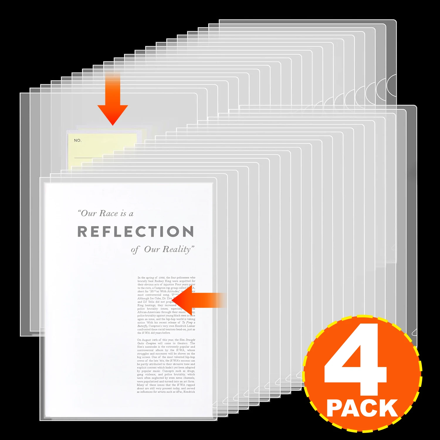 Clear Pocket Folders for Documents Vertical/Horizontal File Protective Sleeves Transparent Waterproof Reusable File Bag Storage
Clear Pocket Folders for Documents Vertical/Horizontal File Protective Sleeves Transparent Waterproof Reusable File Bag Storage
