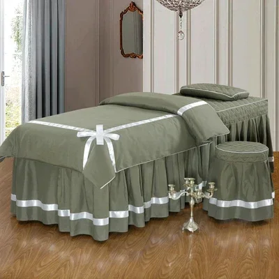 4pcs Butterfly Beauty Salon Bedding Sets Massage Spa Full Cover Bedskirt, Pillowcase, Stool Cover, Dulvet Cover Sets 10 Colors
4pcs Butterfly Beauty Salon Bedding Sets Massage Spa Full Cover Bedskirt, Pillowcase, Stool Cover, Dulvet Cover Sets 10 Colors