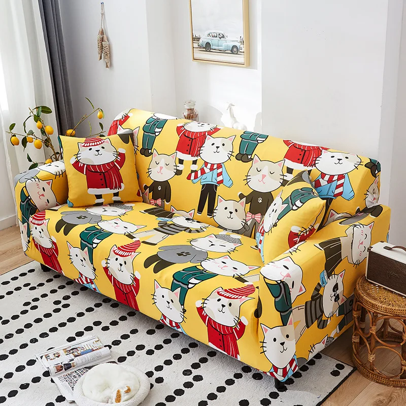 Lovely Cat Pattern Sofa Cover with Armrest, Adjustable Elastic Sofa Cover, Dustproof and Anti Pet Scratch Cushion Cover
Lovely Cat Pattern Sofa Cover with Armrest, Adjustable Elastic Sofa Cover, Dustproof and Anti Pet Scratch Cushion Cover