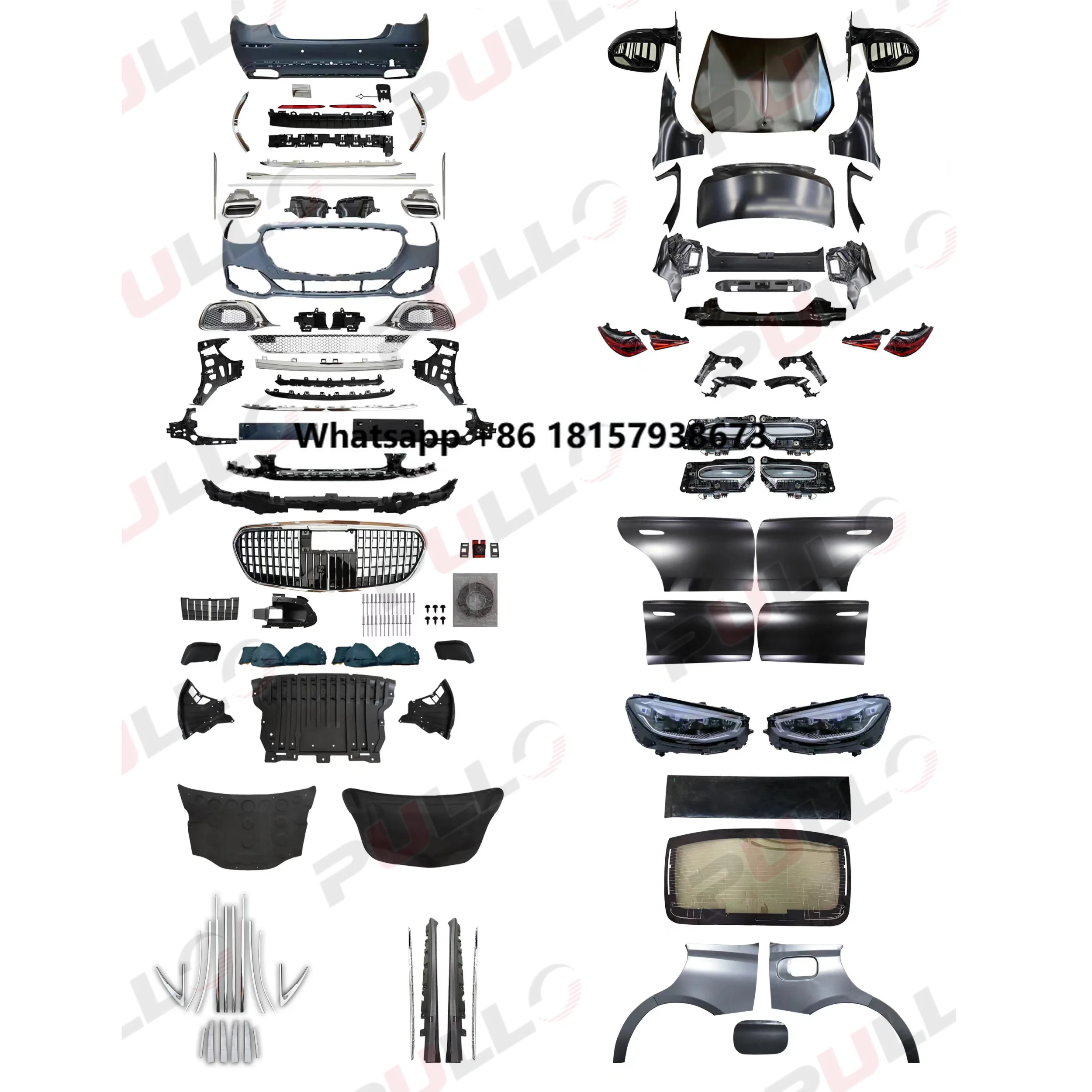 Car Body Kit for benz S-class Old to New W221 Change to W223 Style Include Bumpers Doors Light Hood Fender
Car Body Kit for benz S-class Old to New W221 Change to W223 Style Include Bumpers Doors Light Hood Fender