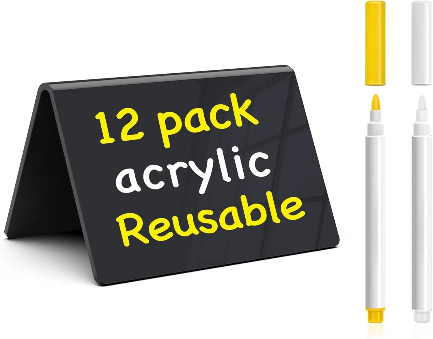 Acrylic Mini Chalkboard Signs for Food, 12 Pcs 4x3 Small Food Labels for Party Buffet, Reusable Wet Erase Place Cards for
Acrylic Mini Chalkboard Signs for Food, 12 Pcs 4x3 Small Food Labels for Party Buffet, Reusable Wet Erase Place Cards for