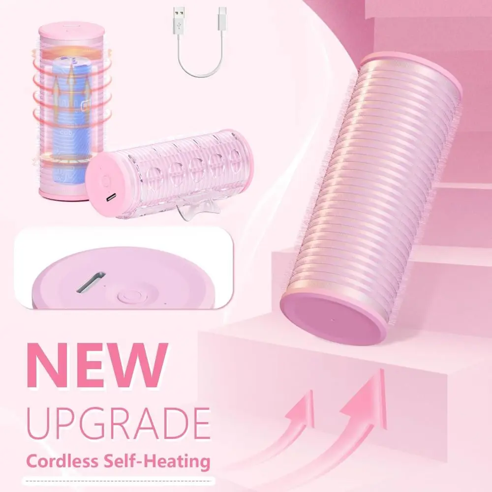 Rechargeable Electric Hair Rollers with Auto Shutoff DIY Hairstyles Portable Bangs Curler Hot Roller for Hair Styling Tool
Rechargeable Electric Hair Rollers with Auto Shutoff DIY Hairstyles Portable Bangs Curler Hot Roller for Hair Styling Tool