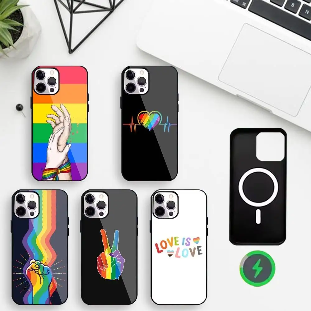 Love is Love Rainbow Phone Case For iPhone17,16,15,14,13,12,Wireless charging protective case soft cover
Love is Love Rainbow Phone Case For iPhone17,16,15,14,13,12,Wireless charging protective case soft cover