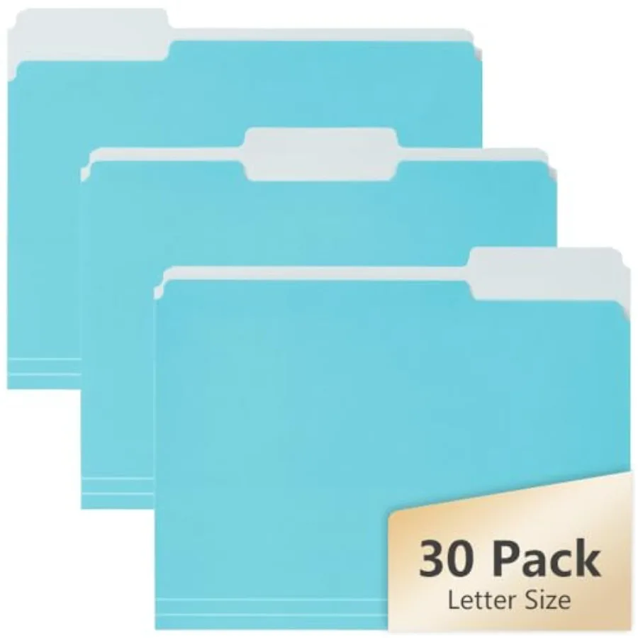 File Folders, 30 Pack Manilla Folders 8.5" x 11", Colored File Folders Home Office School Supplies for Documents Files Paper, B
File Folders, 30 Pack Manilla Folders 8.5" x 11", Colored File Folders Home Office School Supplies for Documents Files Paper, B