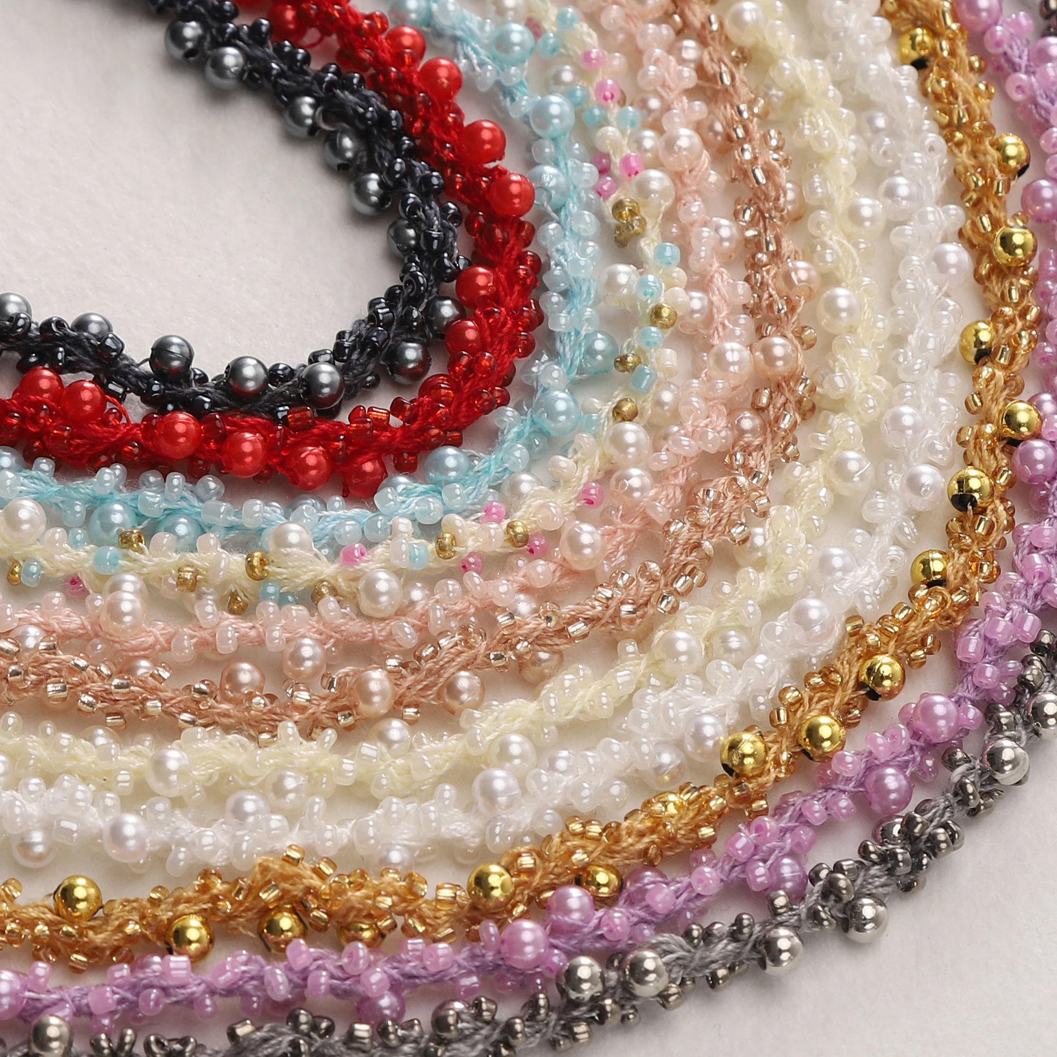 50CM ABS Imitation Pearl Glass Beads 7mm Polyester lace Ribbon fabric Trim For DIY Sewing Garments Handmade Wedding Accessories
50CM ABS Imitation Pearl Glass Beads 7mm Polyester lace Ribbon fabric Trim For DIY Sewing Garments Handmade Wedding Accessories