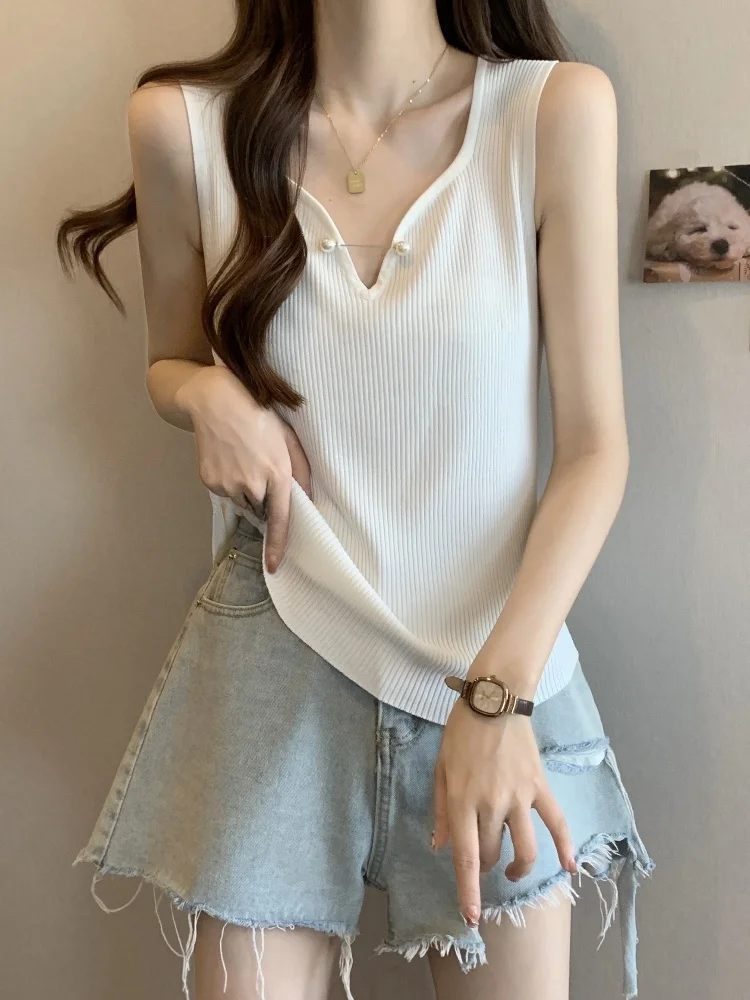Slimming Effect Off-Shoulder Vest Top for Women Spring Summer Large Size Sleeveless Base Layer Outerwear Micro Plump MM
Slimming Effect Off-Shoulder Vest Top for Women Spring Summer Large Size Sleeveless Base Layer Outerwear Micro Plump MM