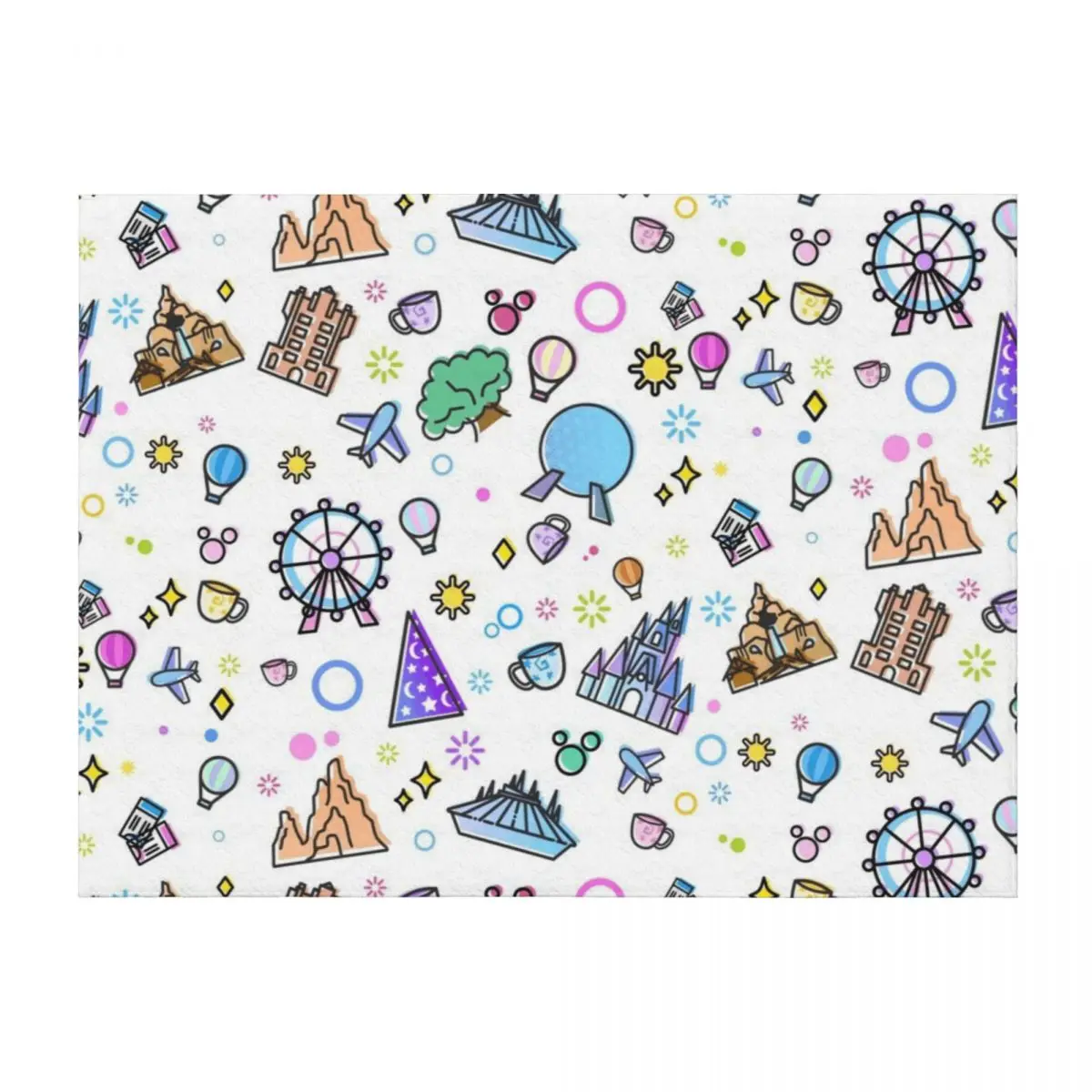 Meet me at my Happy Place Pattern. Happiest Place on Earth. Florida Orlando Icons. Ferris Wheel Theme Park. Throw Blanket
Meet me at my Happy Place Pattern. Happiest Place on Earth. Florida Orlando Icons. Ferris Wheel Theme Park. Throw Blanket