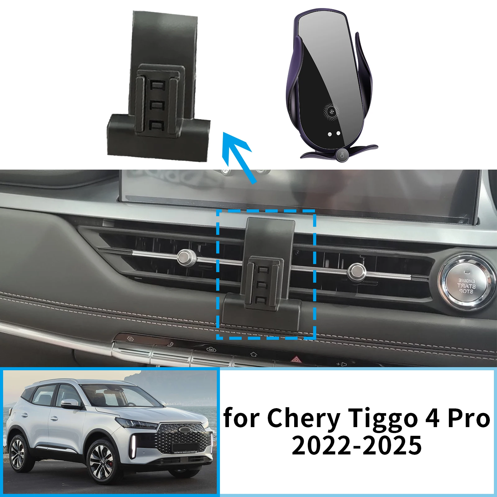 for Chery Tiggo 4 Pro 2022 2023 2024 2025 Navigation Stand Auto Accessories Car Mobile Phone Holder GPS Bracket
for Chery Tiggo 4 Pro 2022 2023 2024 2025 Navigation Stand Auto Accessories Car Mobile Phone Holder GPS Bracket
