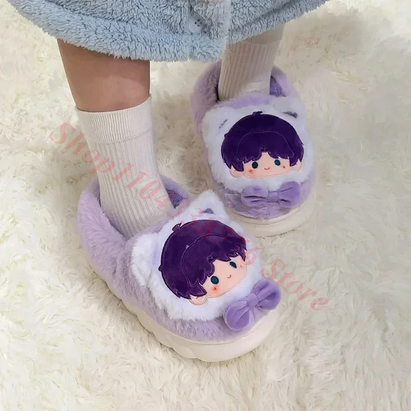 New Game Love and Deepspace Xavier Zayne Rafayel Sylus Cosplay Slippers Cute Plush Winter Warm Cotton Slippers Household Shoes
New Game Love and Deepspace Xavier Zayne Rafayel Sylus Cosplay Slippers Cute Plush Winter Warm Cotton Slippers Household Shoes