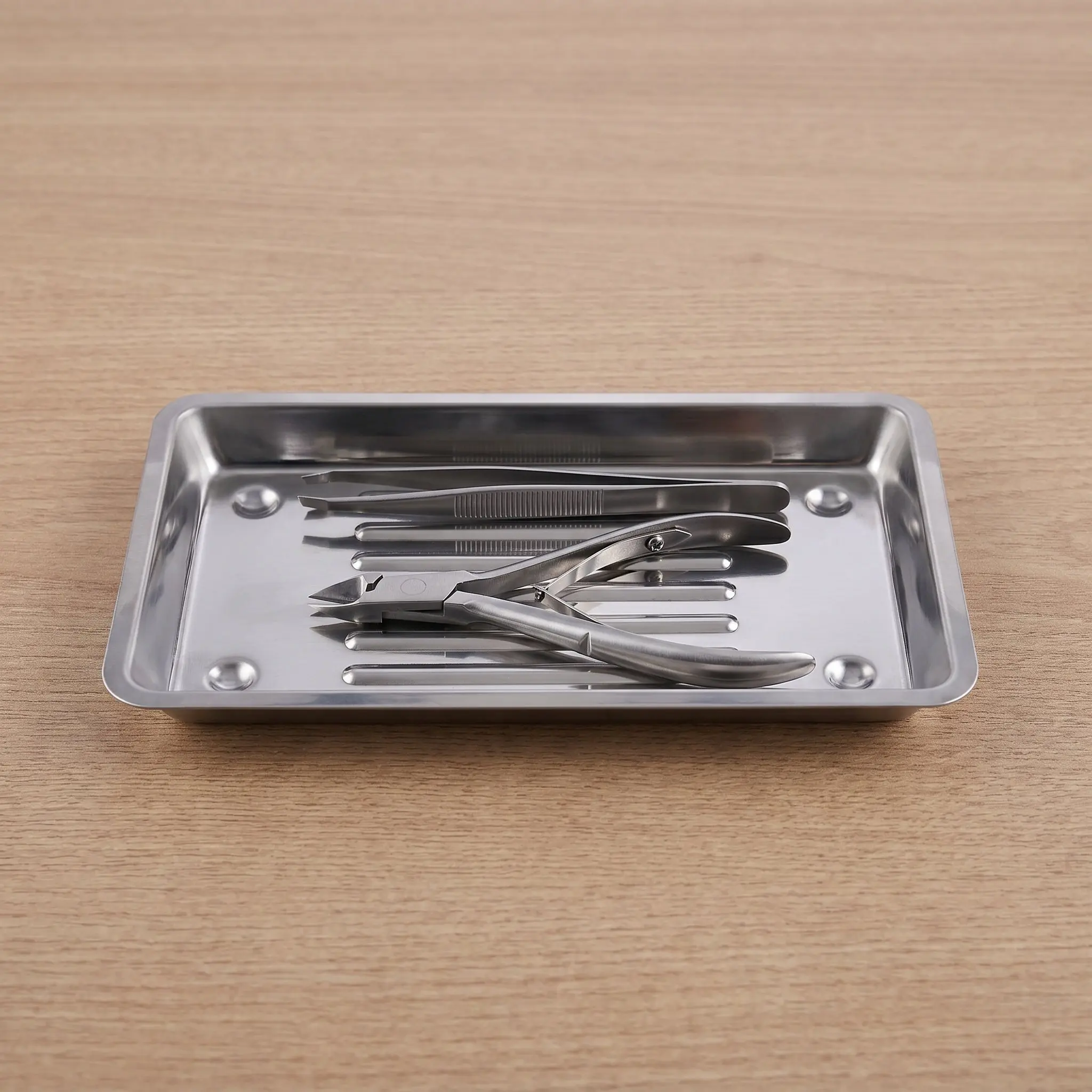 2Pcs Stainless Steel Sterilization Tray 8x4.5x0.8in Professional Nail Tech Tool Sterilizer Tray for Sanitizing Tweezers Scissors
2Pcs Stainless Steel Sterilization Tray 8x4.5x0.8in Professional Nail Tech Tool Sterilizer Tray for Sanitizing Tweezers Scissors