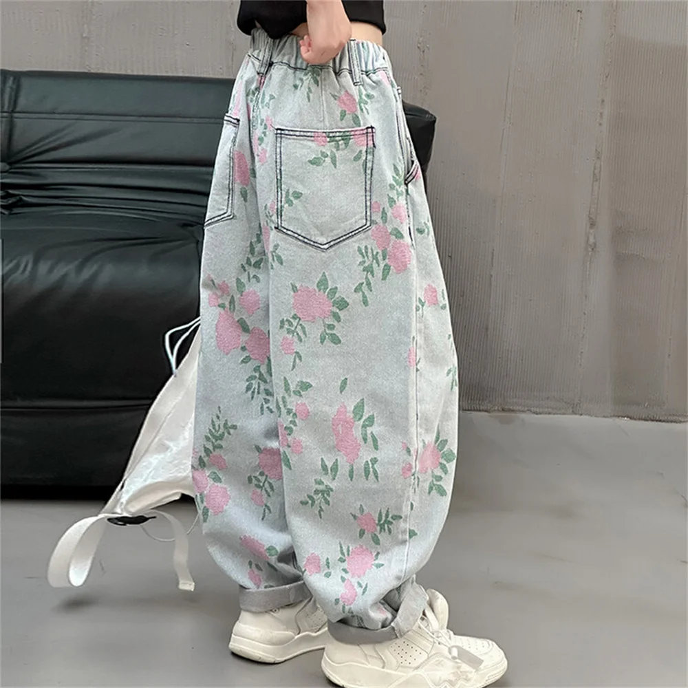 YF008 Fragmented Flowers Girls' Jeans Children's Jeans Kid's Printed Jeans Girls' Dad Pants Casual Pants
YF008 Fragmented Flowers Girls' Jeans Children's Jeans Kid's Printed Jeans Girls' Dad Pants Casual Pants