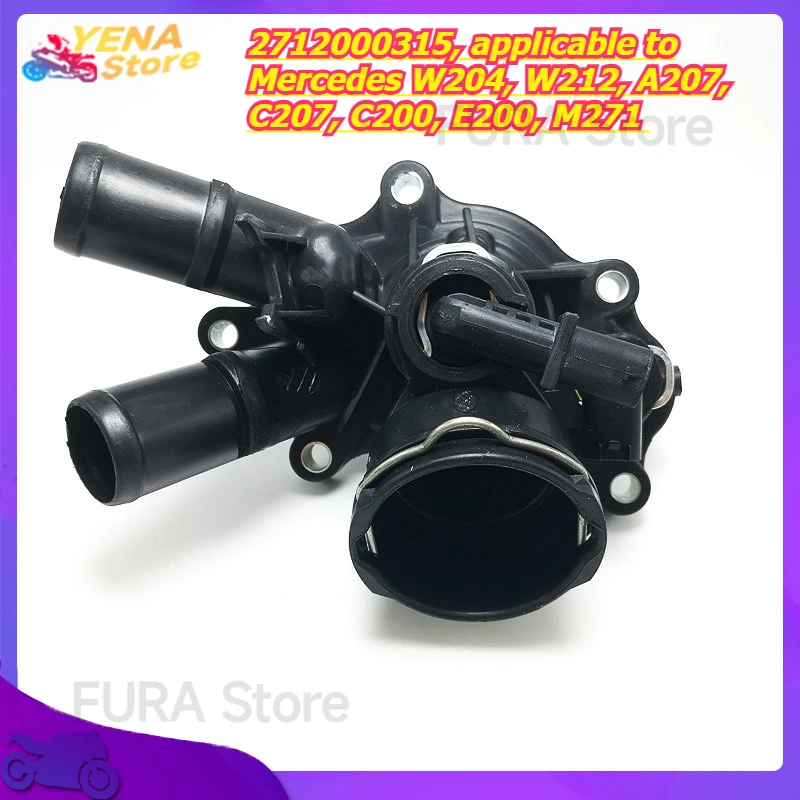 Cooling regulator housing with thermostat, 2712000315, applicable to Mercedes W204, W212, A207, C207, C200, E200, M271
Cooling regulator housing with thermostat, 2712000315, applicable to Mercedes W204, W212, A207, C207, C200, E200, M271