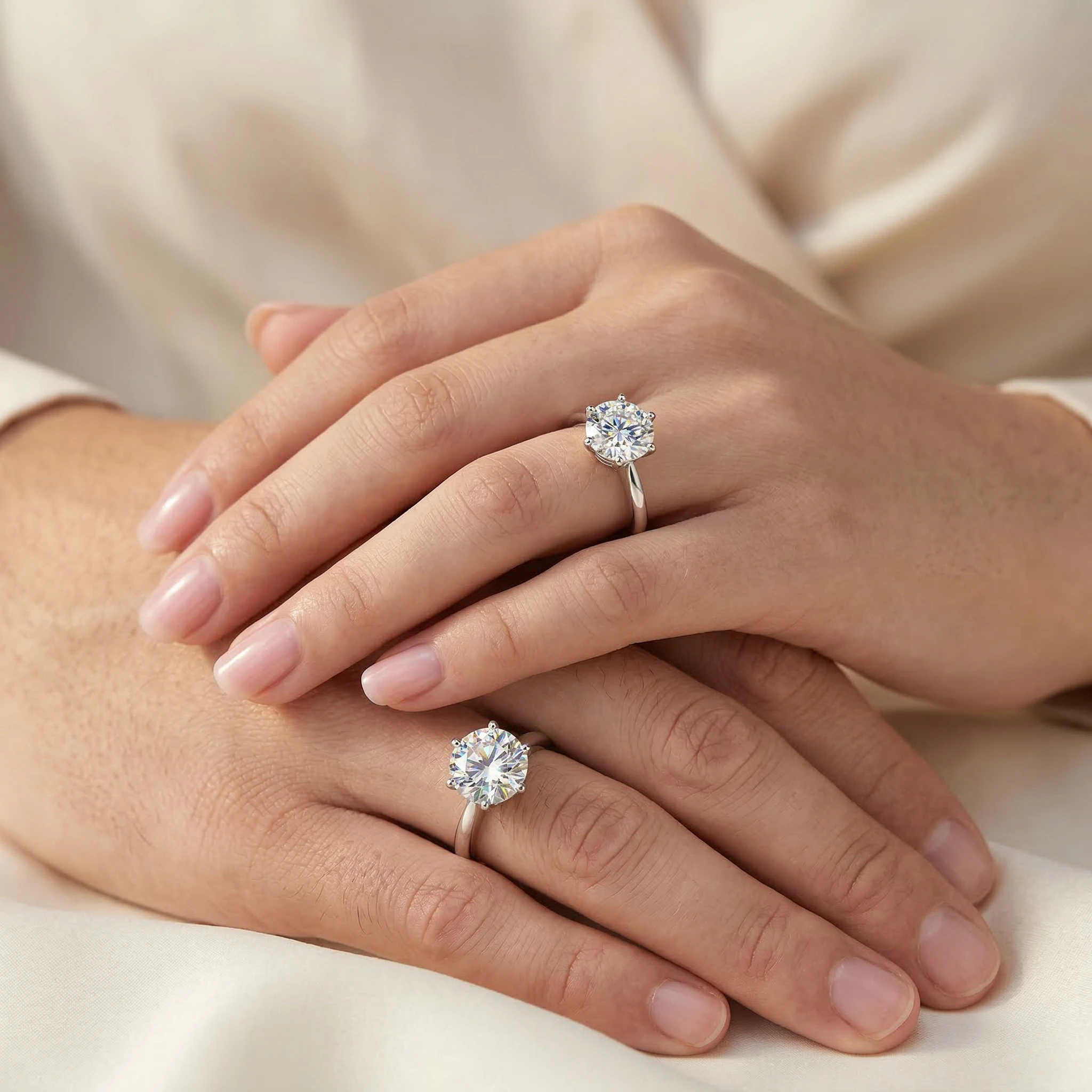 1-5Ct D Color VVS1 Round Cut Moissanite Ring S925 Sterling Silver Luxury Halo Wedding Promise Jewelry Gift for Birthday Annivers
1-5Ct D Color VVS1 Round Cut Moissanite Ring S925 Sterling Silver Luxury Halo Wedding Promise Jewelry Gift for Birthday Annivers