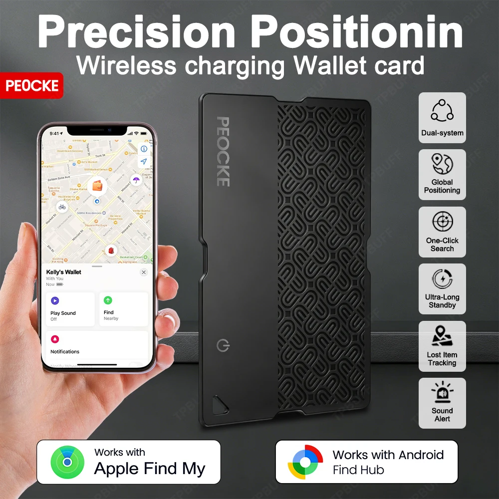 Android & IOS Dual System Bluetooth Tracker Smart Finder Google Find My Air Tracker Tag Key Finder Rechargeable Smart Wallet Tra
Android & IOS Dual System Bluetooth Tracker Smart Finder Google Find My Air Tracker Tag Key Finder Rechargeable Smart Wallet Tra