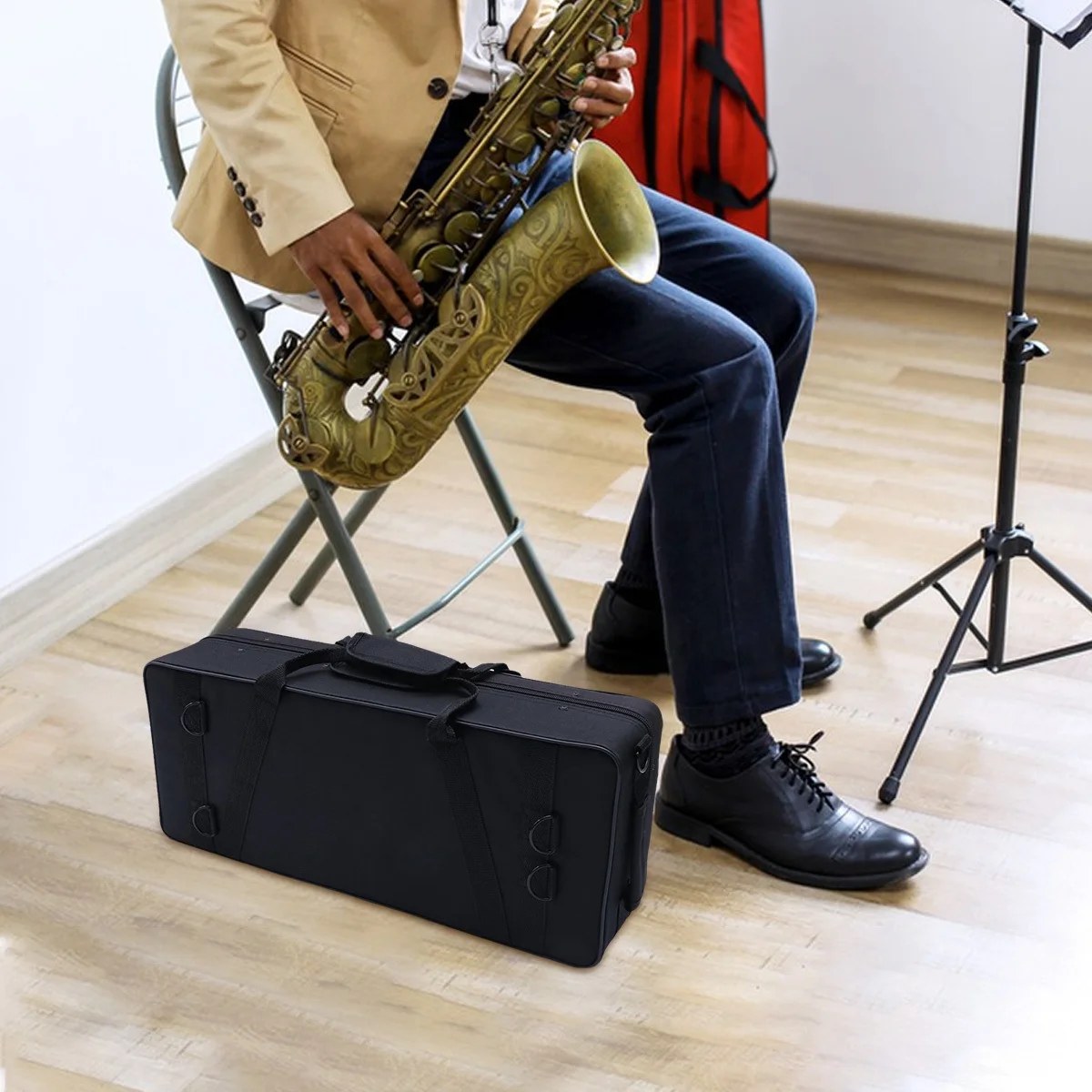 Professional Portable Trumpet Bag Thicken Durable Canvas Case Dark Color Performance Storage Holder
Professional Portable Trumpet Bag Thicken Durable Canvas Case Dark Color Performance Storage Holder