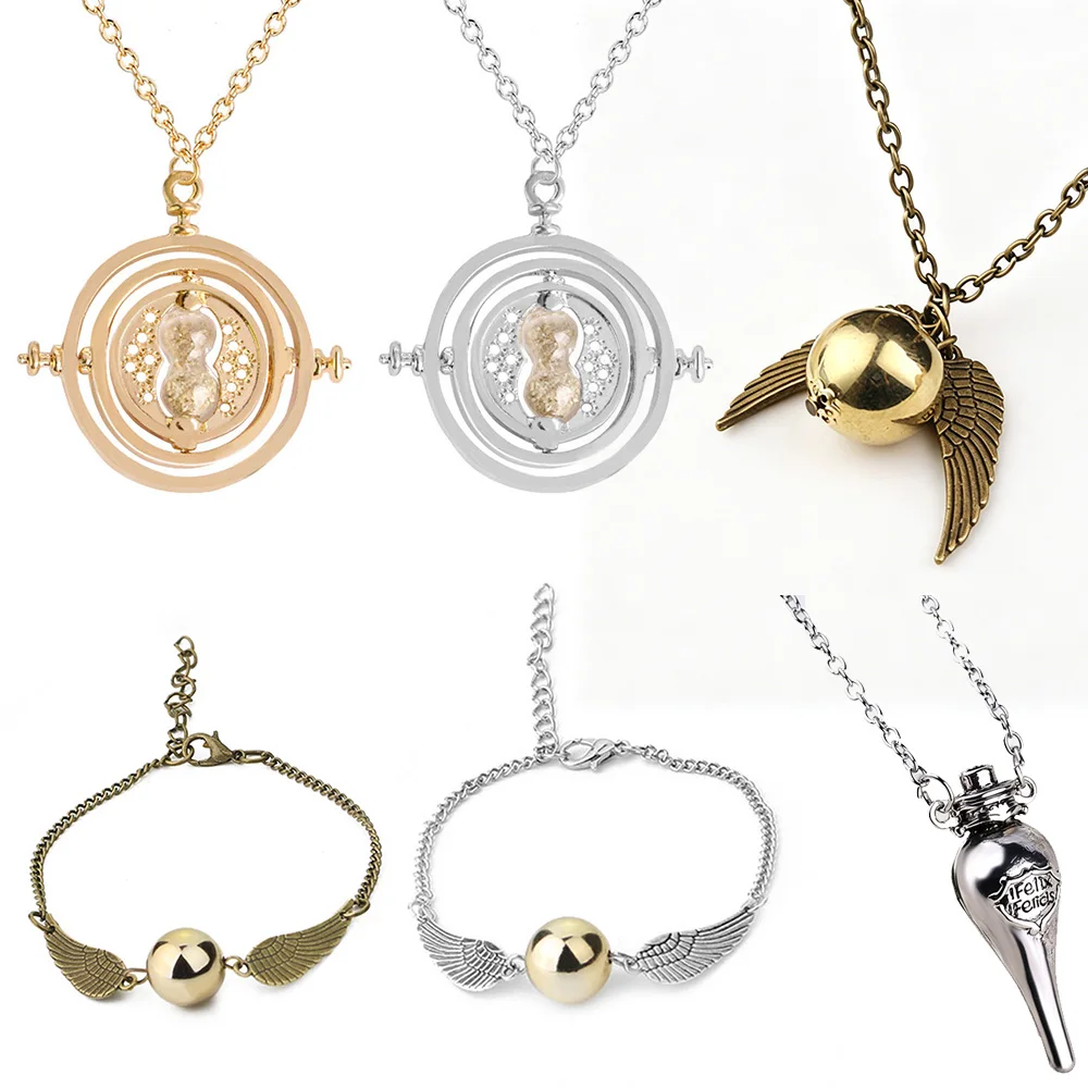 Harry Potter Themed Time Turner Hourglass Golden Snitch Wing Charms Magic Potion Bottle Cosplay Accessory Movie Collectible Gift
Harry Potter Themed Time Turner Hourglass Golden Snitch Wing Charms Magic Potion Bottle Cosplay Accessory Movie Collectible Gift