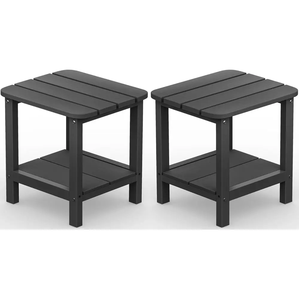 Gray Outdoor Side Table Set for 2
Gray Outdoor Side Table Set for 2