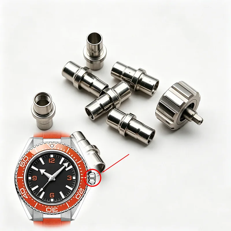 Screw Down Watch Crown Dia 7.5mm Length 7.5mm Silver Stainless Steel For Seamaster 600 Watch Case Diving Watch Replaceable Parts
Screw Down Watch Crown Dia 7.5mm Length 7.5mm Silver Stainless Steel For Seamaster 600 Watch Case Diving Watch Replaceable Parts