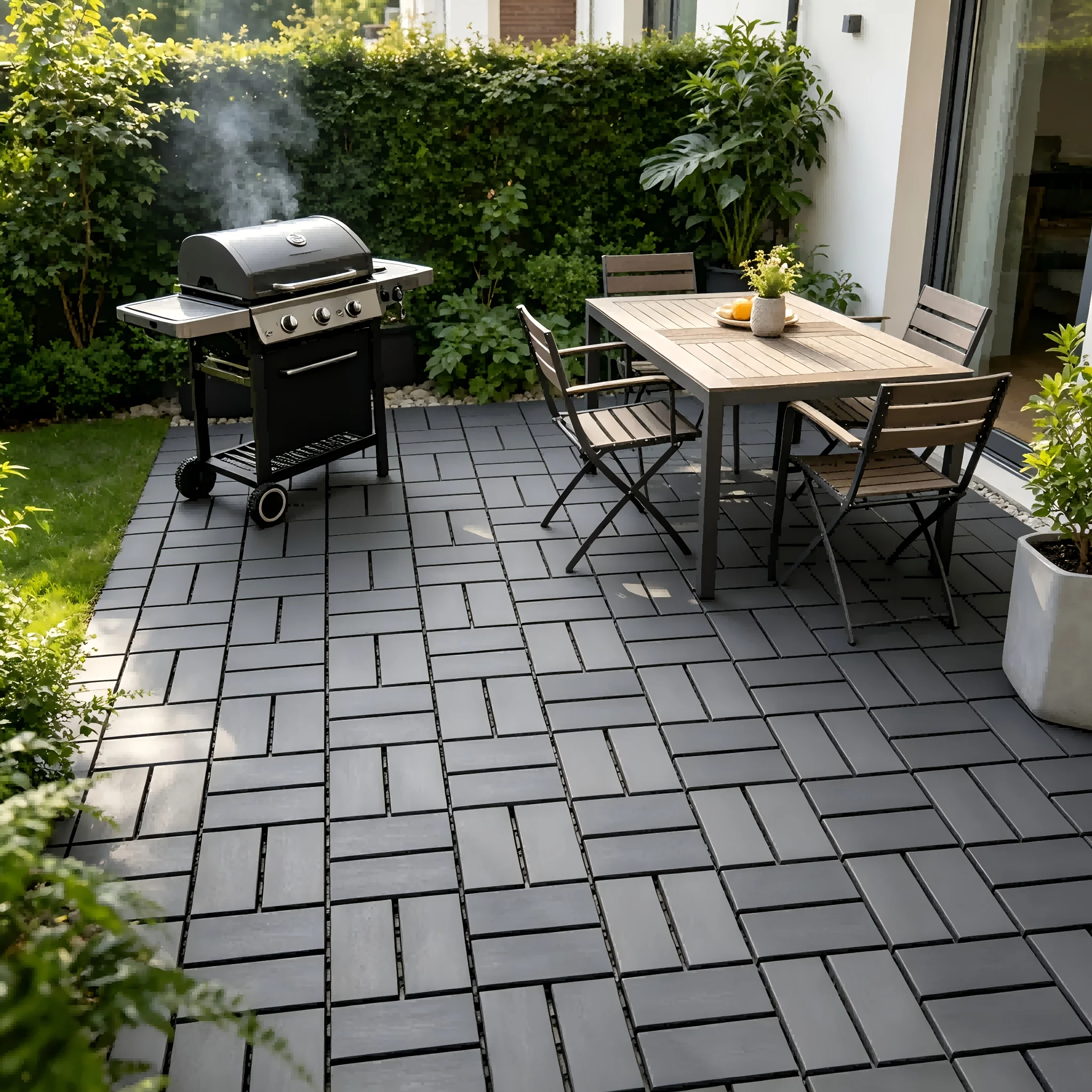 All-weather Waterproof Flooring, 44pcs, Interlocking Patio Flooring, Non-slip for Outdoor Terraces, Poolside, And Gardens, Available In Brown And Gray for Courtyard Paving Driveway Pavers Interlocking Deck Tiles Strips Snap In Floor Tiles
All-weather Waterproof Flooring, 44pcs, Interlocking Patio Flooring, Non-slip for Outdoor Terraces, Poolside, And Gardens, Available In Brown And Gray for Courtyard Paving Driveway Pavers Interlocking Deck Tiles Strips Snap In Floor Tiles