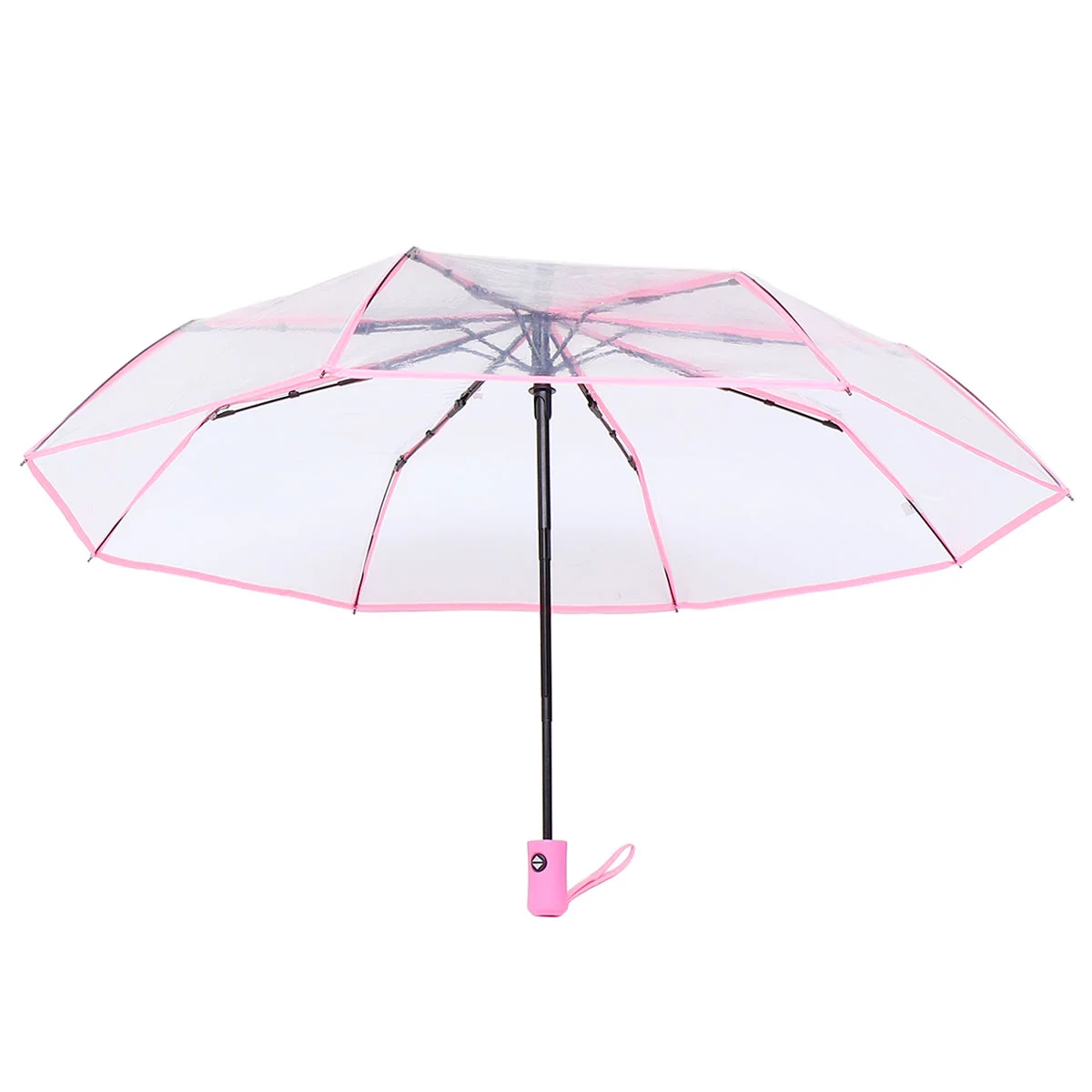 Fully Automatic Three-fold Transparent Umbrella Rainy Day Travel Portable for Folding Outdoor
Fully Automatic Three-fold Transparent Umbrella Rainy Day Travel Portable for Folding Outdoor