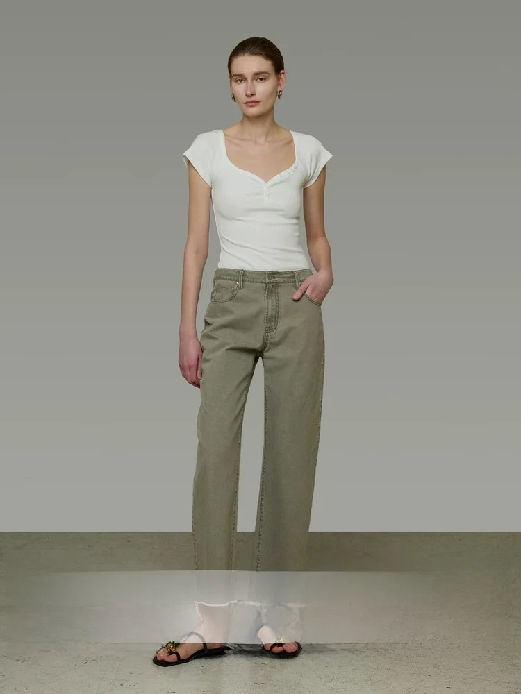 High Waist Straight Leg Jeans Women's Light Colored Versatile Nine Points Pants Slimming Summer Jeans Cotton Fabric
High Waist Straight Leg Jeans Women's Light Colored Versatile Nine Points Pants Slimming Summer Jeans Cotton Fabric