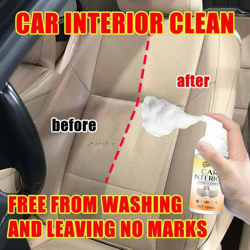 Car Interior Cleaning Foam Dry Cleaner for Seat Carpet Headliner Fabric and Plastic Surface Restoration
Car Interior Cleaning Foam Dry Cleaner for Seat Carpet Headliner Fabric and Plastic Surface Restoration