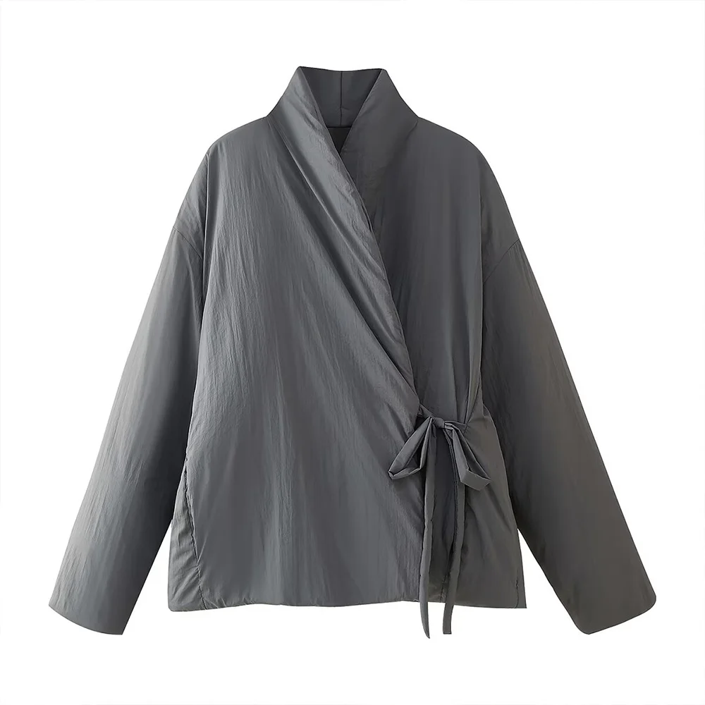 New autumn and winter fashion women's clothing with elegant design simple double breasted kimono style cotton jacket
New autumn and winter fashion women's clothing with elegant design simple double breasted kimono style cotton jacket