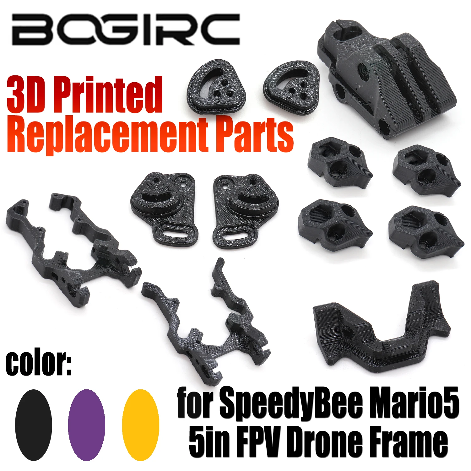BOGIRC TPU Holder Fixed Bracket Seat 3D Printed Replacement Parts for SpeedyBee Mario 5 FPV Racing Drone Frame DIY Model Parts
BOGIRC TPU Holder Fixed Bracket Seat 3D Printed Replacement Parts for SpeedyBee Mario 5 FPV Racing Drone Frame DIY Model Parts