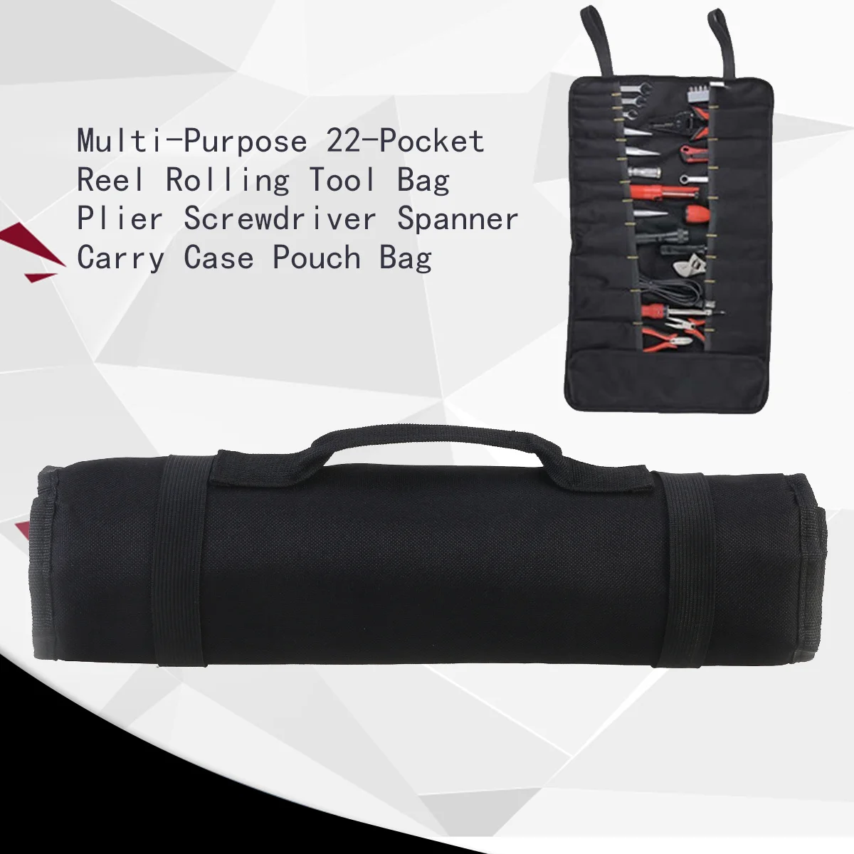 Heavy Duty 22-Pocket Roll Up Tool Pouch Organizer Portable Tool Bag for Sockets Wrenches Screwdrivers Pouch Bag Roll Style Or
Heavy Duty 22-Pocket Roll Up Tool Pouch Organizer Portable Tool Bag for Sockets Wrenches Screwdrivers Pouch Bag Roll Style Or