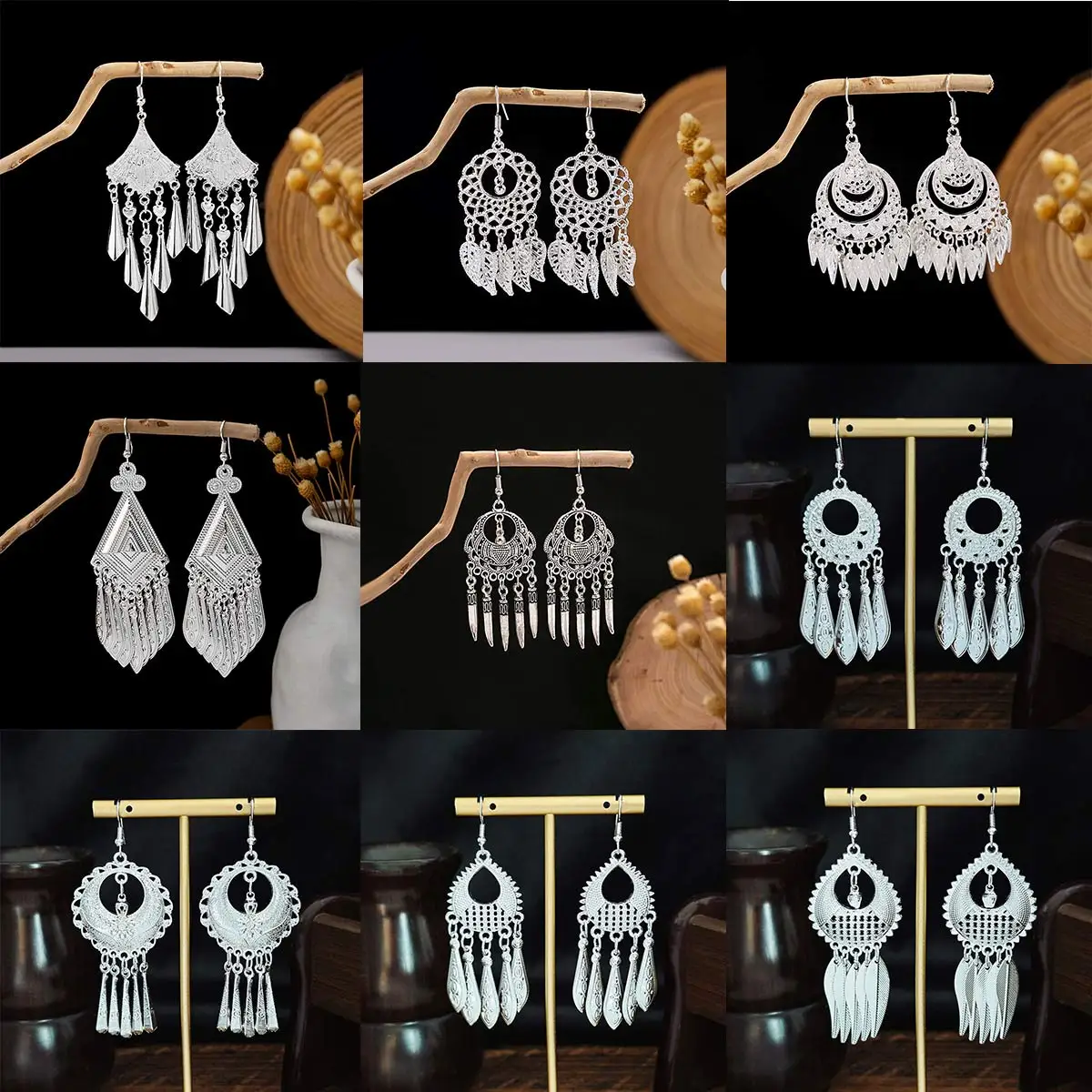 Vintage Woman Earrings 2025 Hollow Geometic Charm Dangle Tassel Pendant Female Jewelry Accessories Festival Party Gift
Vintage Woman Earrings 2025 Hollow Geometic Charm Dangle Tassel Pendant Female Jewelry Accessories Festival Party Gift