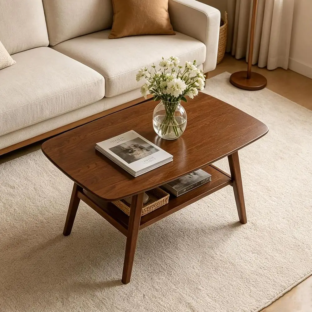 Two-Tier Solid Oak Coffee Table with Storage Shelf, 31.5 Wide, Ideal for Small Spaces, Living Room Decor
Two-Tier Solid Oak Coffee Table with Storage Shelf, 31.5 Wide, Ideal for Small Spaces, Living Room Decor