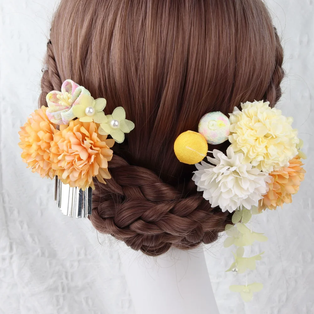 Japanese Kimono Bar Mitzvah Fabric Flower Hair Accessories Clip Hairpin Headdress Barrette Party Summer Yukata Festvial Deco
Japanese Kimono Bar Mitzvah Fabric Flower Hair Accessories Clip Hairpin Headdress Barrette Party Summer Yukata Festvial Deco