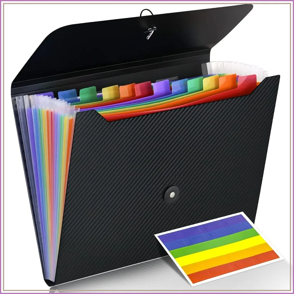 13 Pockets Accordion File Organizer Expanding File Folder A4 Letter Size Document Receipt Holder for Home Office School Travel
13 Pockets Accordion File Organizer Expanding File Folder A4 Letter Size Document Receipt Holder for Home Office School Travel