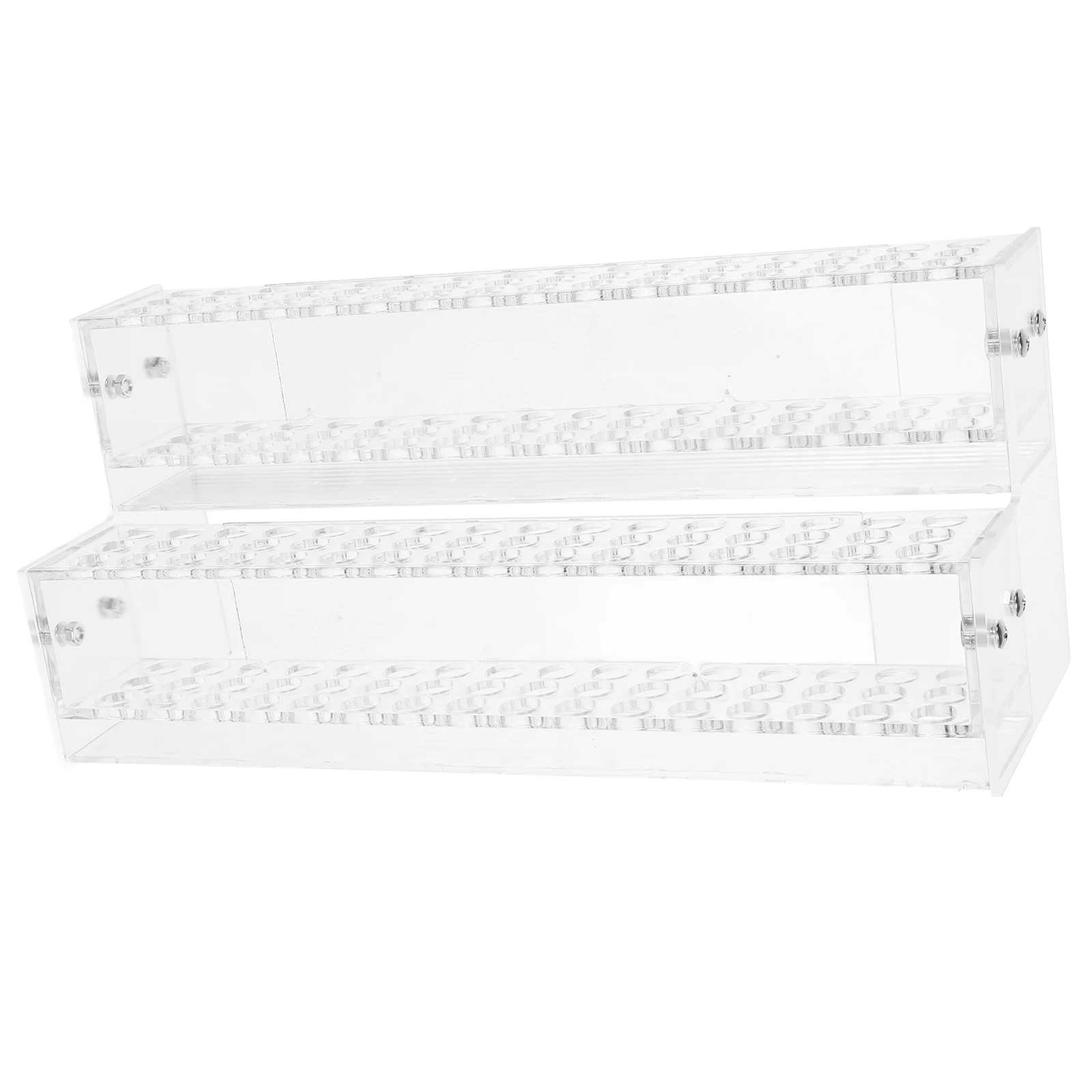 Multifunctional Clear Pen Holder Rack Double Layer 48 Holes Pencil Display Organizer For Stationery Storage 
Multifunctional Clear Pen Holder Rack Double Layer 48 Holes Pencil Display Organizer For Stationery Storage