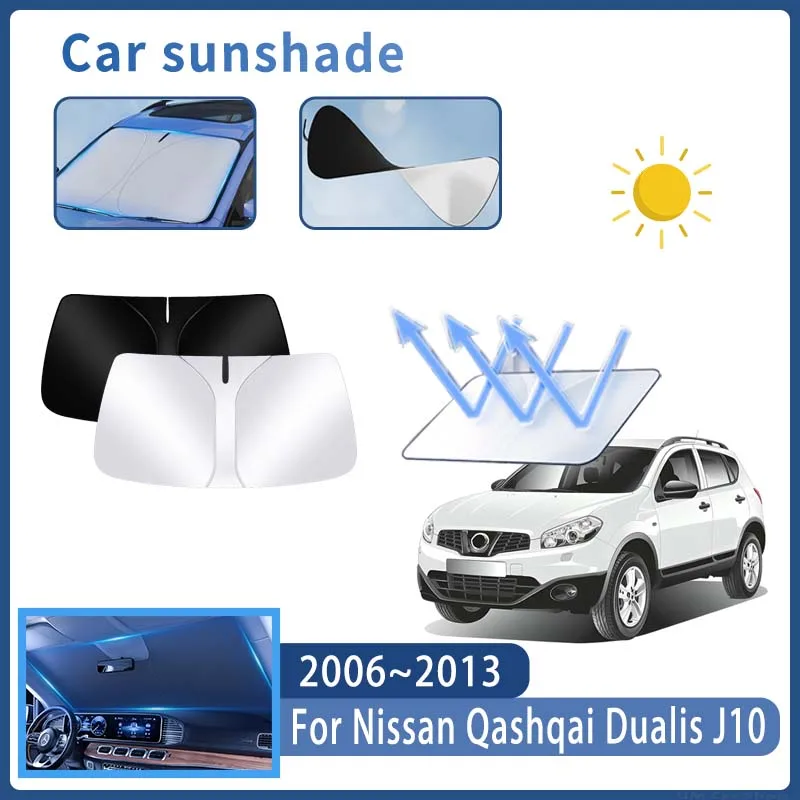Автомобильный солнцезащитный козырек для Nissan Qashqai Dualis J10 2006-2013, солнцезащитный козырек на лобовое стекло, теплоизоляционная летняя коллекция, автоаксессуары
Автомобильный солнцезащитный козырек для Nissan Qashqai Dualis J10 2006-2013, солнцезащитный козырек на лобовое стекло, теплоизоляционная летняя коллекция, автоаксессуары