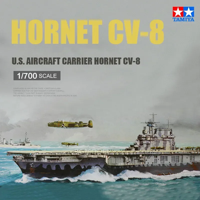 Сборочная модель TAMIYA 1/700 77510 US USS Hornet, комплект модели корабля авианосителя 
Сборочная модель TAMIYA 1/700 77510 US USS Hornet, комплект модели корабля авианосителя