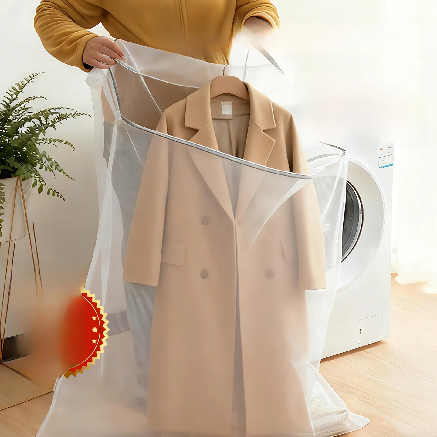 Large Size Laundry Bag for Washing Coats down Jackets Wool Sweaters Prevent Deformation Durable Clothes Washing Protection Bag
Large Size Laundry Bag for Washing Coats down Jackets Wool Sweaters Prevent Deformation Durable Clothes Washing Protection Bag