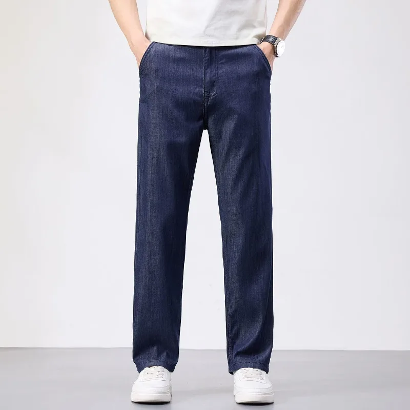 Men's Summer Slim Thin Jeans Stretch Breathable Wide Leg Y2K Denim Pants Straight Leg Comfortable Brand Men Lightweight Trousers
Men's Summer Slim Thin Jeans Stretch Breathable Wide Leg Y2K Denim Pants Straight Leg Comfortable Brand Men Lightweight Trousers