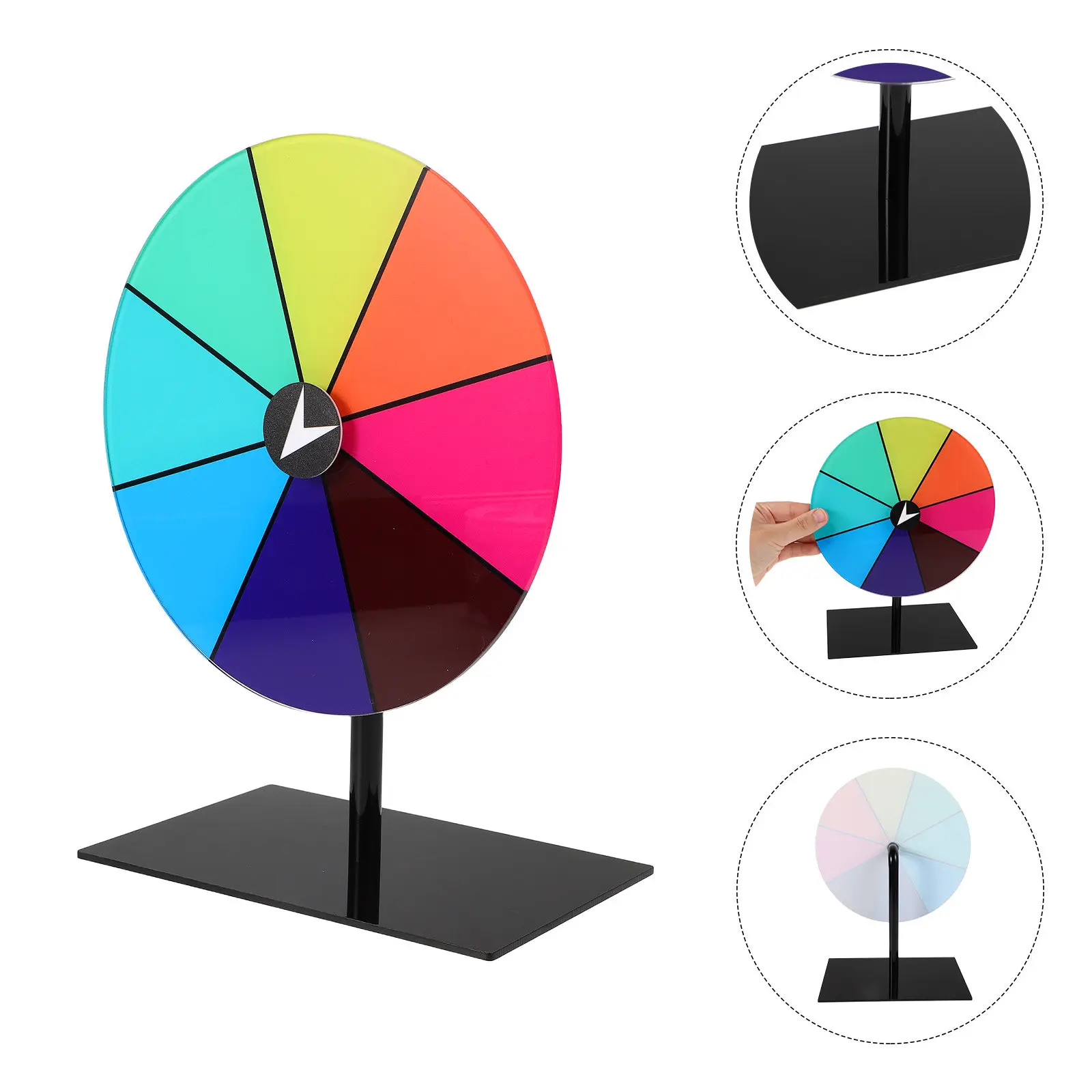 Rotating Prize Game Wheel Creative Entertainment Acrylic Tabletop Dry Erase Slots Multi Prizes Parties Team Building Colorful
Rotating Prize Game Wheel Creative Entertainment Acrylic Tabletop Dry Erase Slots Multi Prizes Parties Team Building Colorful