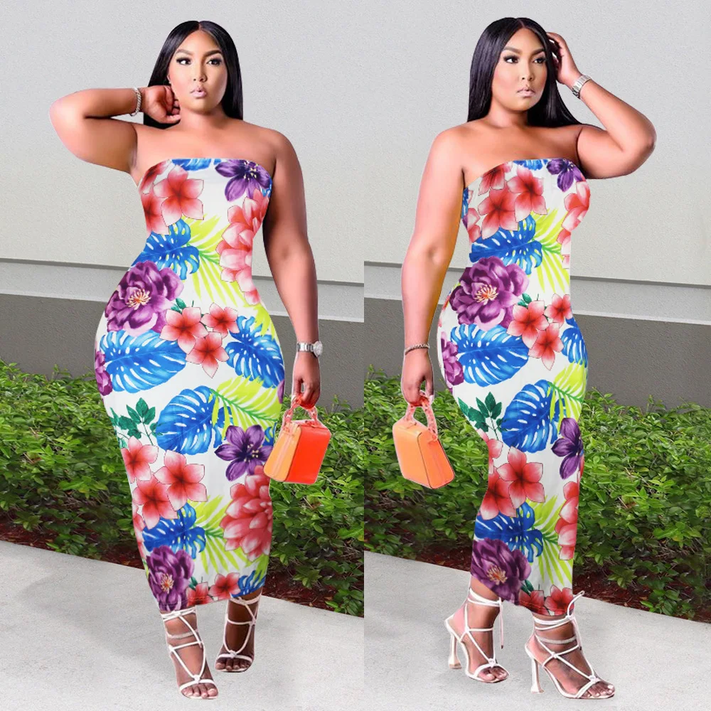 2025 Summer Sexy Dress Plus Women's Strapless Flower Print Casual One Step Skirt Casual 2025 Party Summer Elegantes Casual Y2k
2025 Summer Sexy Dress Plus Women's Strapless Flower Print Casual One Step Skirt Casual 2025 Party Summer Elegantes Casual Y2k