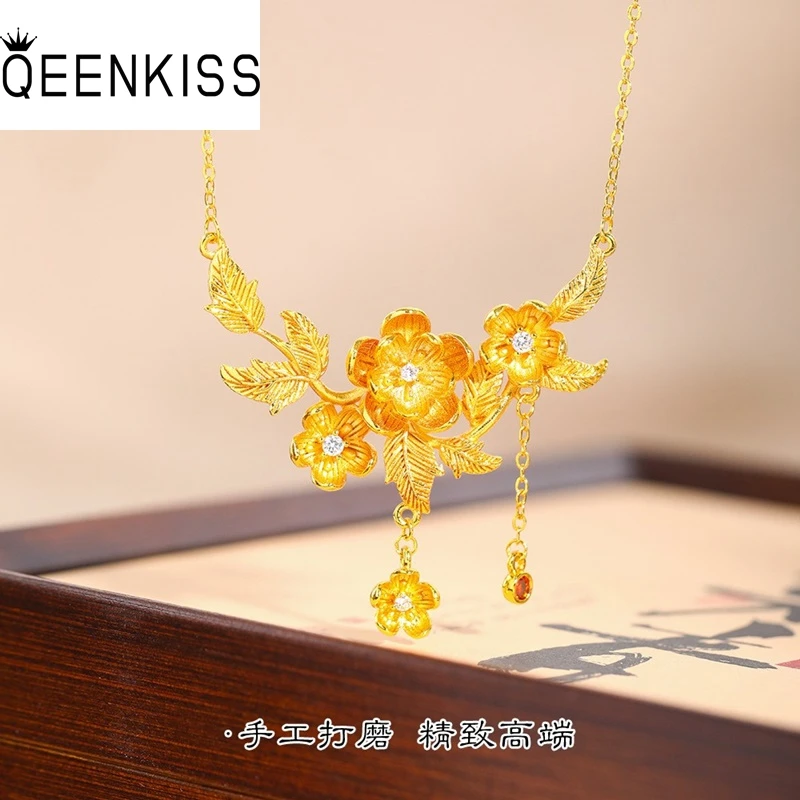 QEENKISS Gold Luxury Flower Necklace+Ring For Women Wedding Party Birthday Christmas Bride Mother Girlfriend Ladies Gift JS583
QEENKISS Gold Luxury Flower Necklace+Ring For Women Wedding Party Birthday Christmas Bride Mother Girlfriend Ladies Gift JS583
