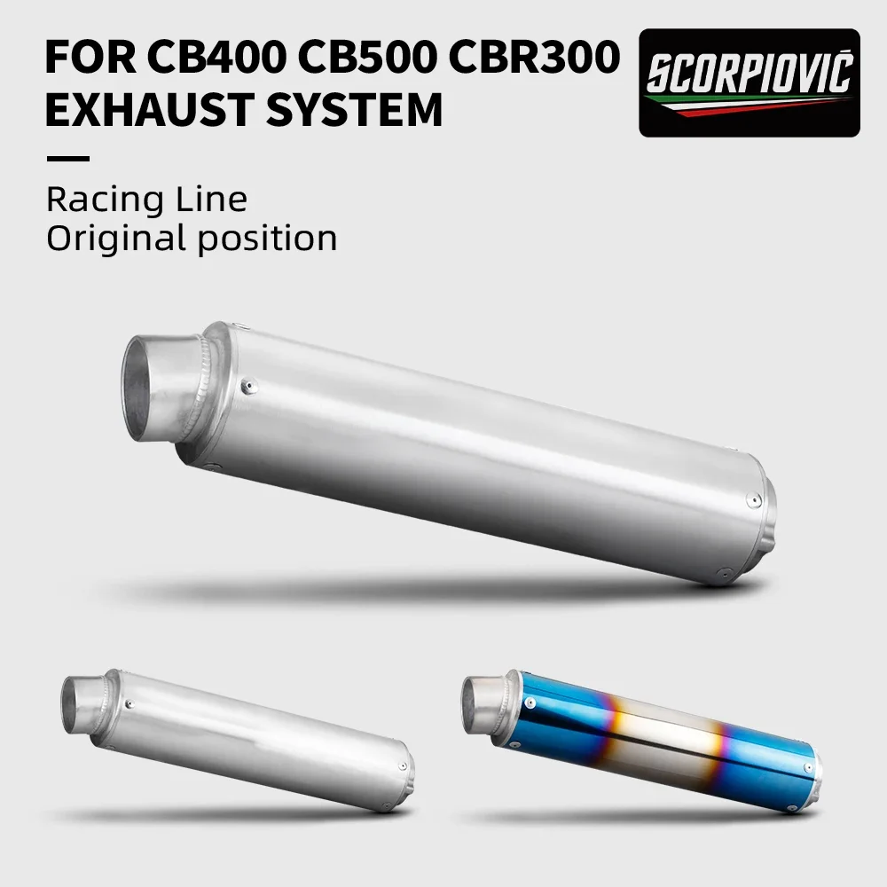 Motorcycle CB400 Ninja 400 r3 mt07 z900 WRS Stainless Steel Universal Motorcycle Muffler Tail Section
Motorcycle CB400 Ninja 400 r3 mt07 z900 WRS Stainless Steel Universal Motorcycle Muffler Tail Section