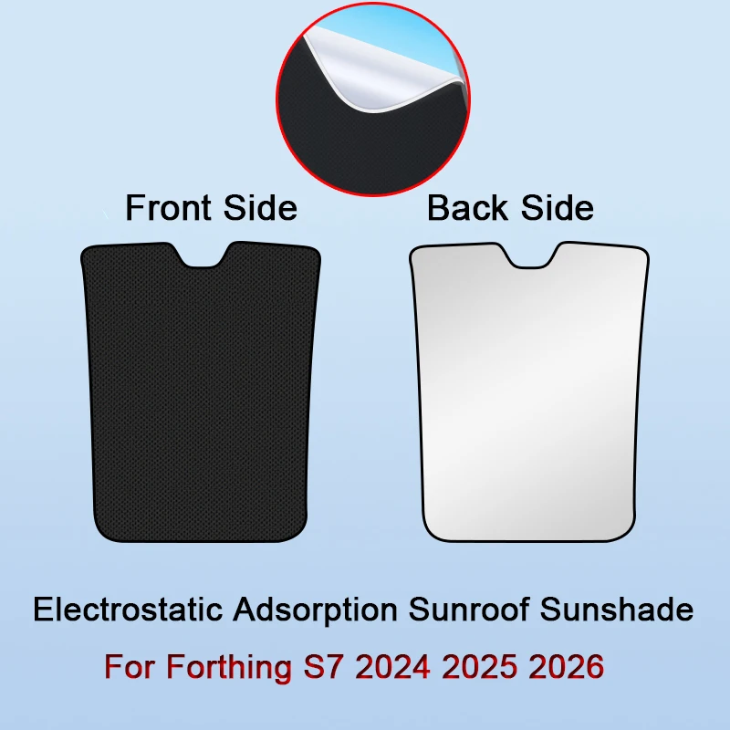 Car Electrostatic Adsorption Sunroof Sunshade Cover For Forthing S7 2024 2025 2026 Heat Insulation Skylight Sticker Accessory
Car Electrostatic Adsorption Sunroof Sunshade Cover For Forthing S7 2024 2025 2026 Heat Insulation Skylight Sticker Accessory