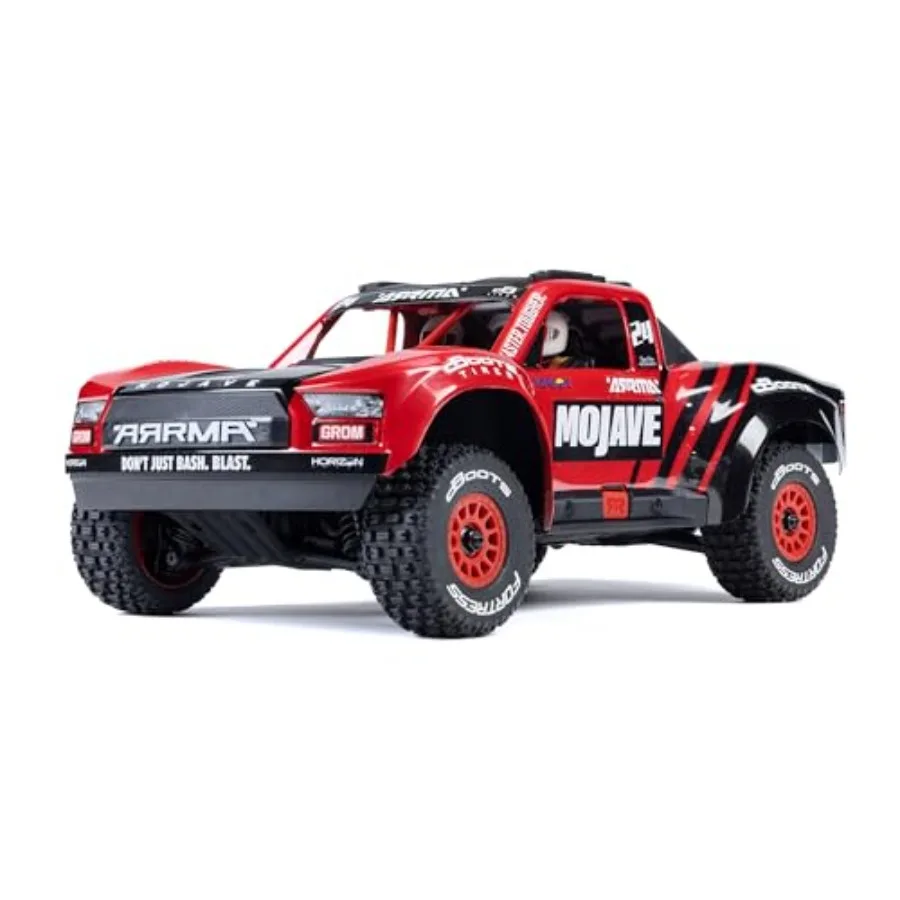 RC Truck for desert off-road use, ABS plastic body, black color, ready-to-run with battery and charger included
RC Truck for desert off-road use, ABS plastic body, black color, ready-to-run with battery and charger included