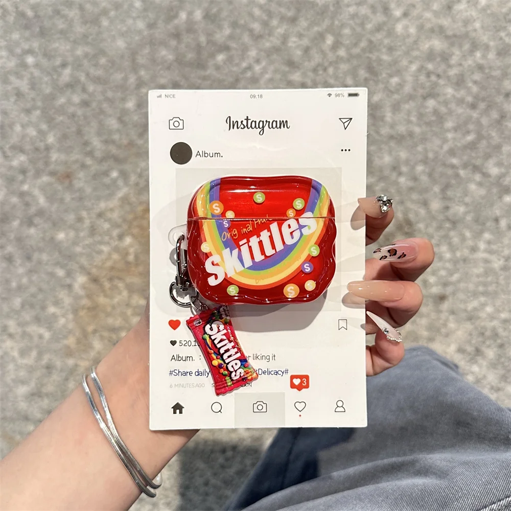 Cute red rainbow headphone case suitable for Apple Airpods 4 3 Pro 2-Lid Charm Silicone Earphone Charging Case suitable for Airp 
Cute red rainbow headphone case suitable for Apple Airpods 4 3 Pro 2-Lid Charm Silicone Earphone Charging Case suitable for Airp