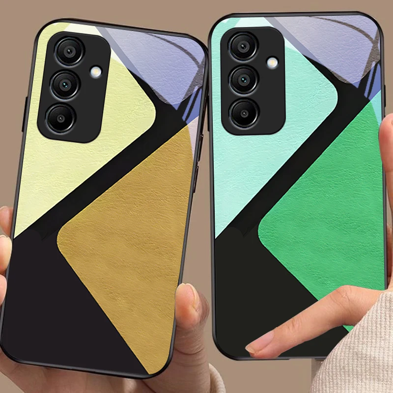 Splicing Color Blocks For Samsung Galaxy A15 5G 54 4G 51 50 24 35 90 71 12 51 53 52S 80 22 34 Black Tempered Glass Phone Case
Splicing Color Blocks For Samsung Galaxy A15 5G 54 4G 51 50 24 35 90 71 12 51 53 52S 80 22 34 Black Tempered Glass Phone Case